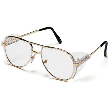 Pyramex Pyramex Safety SG310A Pathfinder Safety Glasses; Gold Metal Frame with Clear Lens SG310A